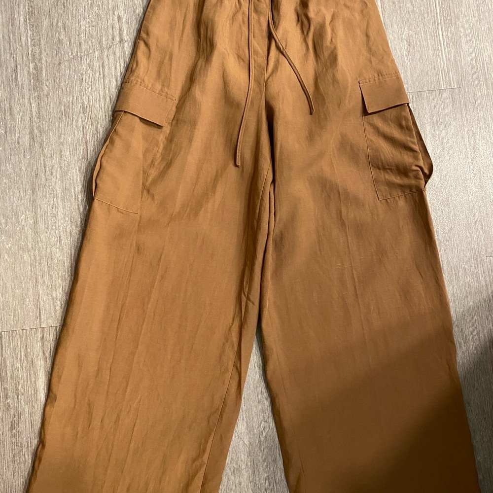 Women’s Frank and Oak Tan Cargo Pants